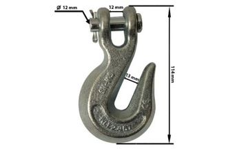 Hak sworzniowy do łańcucha 10 mm 3/8 2,45 t 10 wll