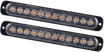 2 x ŚWIATŁO OSTRZEGAWCZE 12 LED KOGUT AWARYJNE