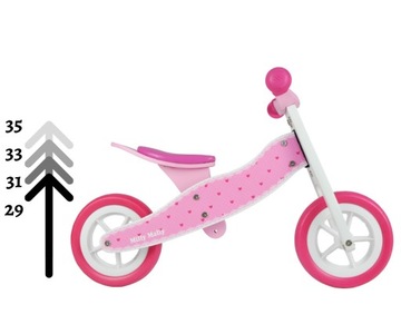 Автомобиль 2в1 Look Hearts Milly Mally Balance Bike