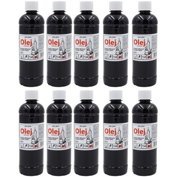 OLEJ do LAMP NAFTOWYCH POCHODNI ŚWIEC 10x500ml PL