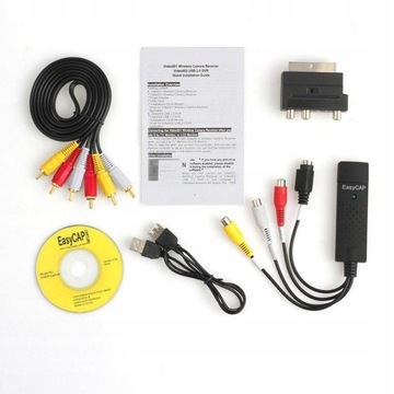 Адаптер конвертера видео-аудио VHS в DVD USB 2.0