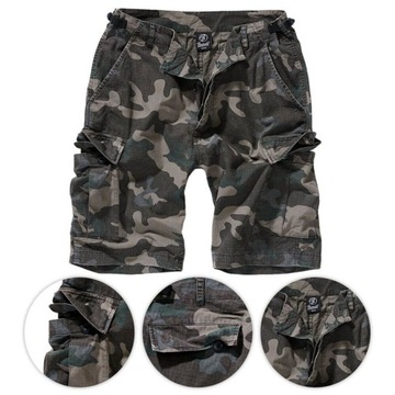 KRÓTKIE SPODENKI MĘSKIE BOJÓWKI WOJSKOWE BRANDIT BDU MORO DARK CAMO 7XL
