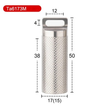 Waterproof Container Storage-Case Bottle Outdoor-Tool EDC Titanium-Alloy