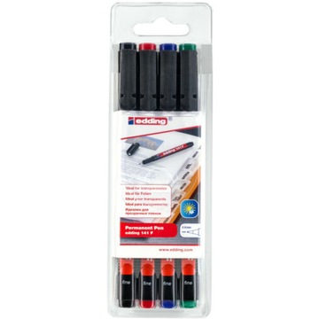 Markery niezmywalne do folii 4 kol. 0,6mm 141F/4S