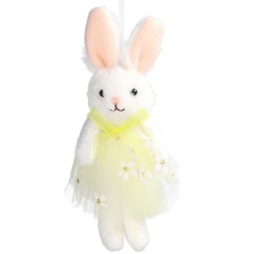 ЗАЯЦ-ЗАЙЧИК ПАСХАЛЬНЫЙ КРОЛИК КУЛОН КРЕМОВЫЙ УКРАШЕНИЕ