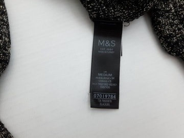 M&S błyszczący SWETEREK z długim rękawem MODNY _ M