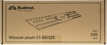 ВЕШАЛКА BUDMAT FLAT ES 60/125 CD ПРОФИЛЬ 100 шт.