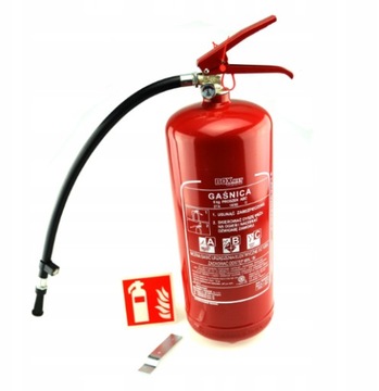 ПОРОШКОВЫЙ ОГНЕТУШИТЕЛЬ 6 КГ ABC Вешалка Наклейка
