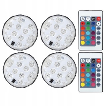 4x LAMPA BASENOWA LED BASEN ŚWIATŁO PILOT RGB