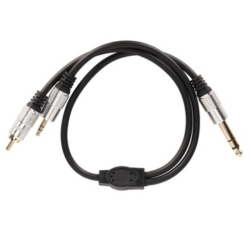 Kabel rozgałęźny 6,35 mm na 2 RCA Y Profesjonalny