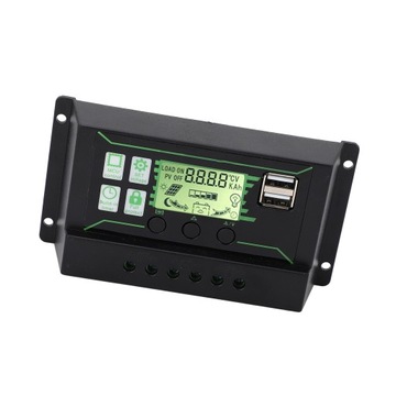 Solar Charge Controller 20A 2 USB Output PWM Control 3 Stage Charging Solar