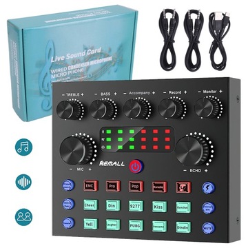 ВНЕШНЯЯ ЗВУКОВАЯ КАРТА USB DJ ЗВУКОВАЯ МИКШЕРНАЯ КОНСОЛЬ