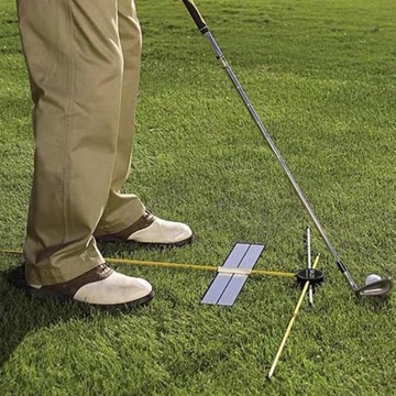 Golfowe kije wyrównujące żółte