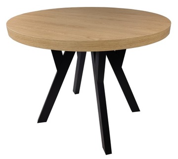 Stół okrągły rozsuwany DĄB CORBRIDGE Ø90+50+50 cm