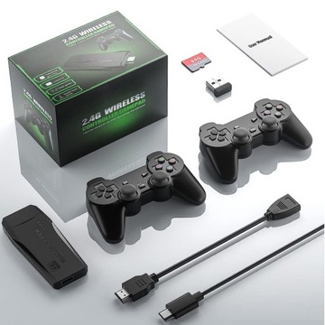 Konsola Retro Gra Telewizyjna Video Emulator + 2 Pady 20000 Gier j. Polski