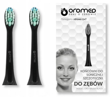 2x KOŃCÓWKI DO SZCZOTECZKI SONICZNEJ OROMED BRUSH