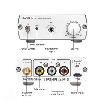 Аудиоресивер Fever HIFI Bluetooth 5.0 CSR8675 BT