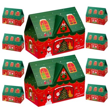 10 SZTUK PAPIEROWE PUDEŁKO PREZENTOWE W KSZTA