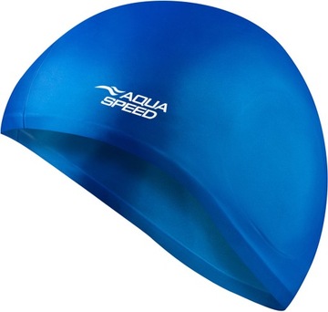 AQUA SPEED Ear Cap 01 синяя шапочка для плавания, закрывающая уши