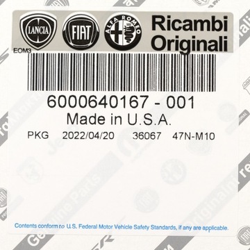 6000640167 FILTR OLEJE FIAT TALENTO OE