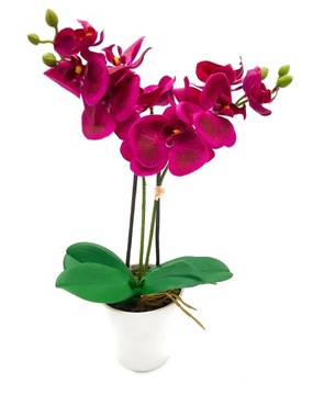 STORCZYK silikonowy w doniczce DUŻY ORCHIDEA 45 cm