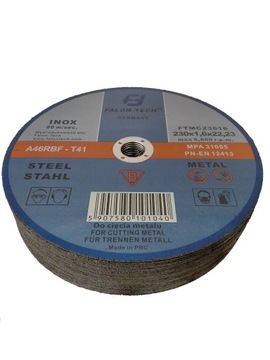 РЕЖНЫЕ ДИСКИ ПО МЕТАЛЛУ INOX 230x1,6 10 шт.