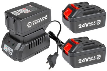 АККУМУЛЯТОРНЫЙ КЛЮЧ КОЛЕСО 2 РАЗЪЕМА ДЛЯ АККУМУЛЯТОРОВ 3 Ач ПИТАНИЕ 24 В