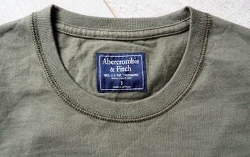 ABERCROMBIE & FITCH_T-shirt khaki z logo_S