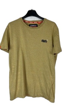 Superdry T-Shirt Męski Brązowy S 36