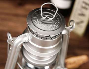 Керосиновая лампа с ручкой 28 см Mil-Tec США ТУРИСТИЧЕСКАЯ РЕТРО КЛАССИЧЕСКАЯ ОЦИНКОВАННАЯ