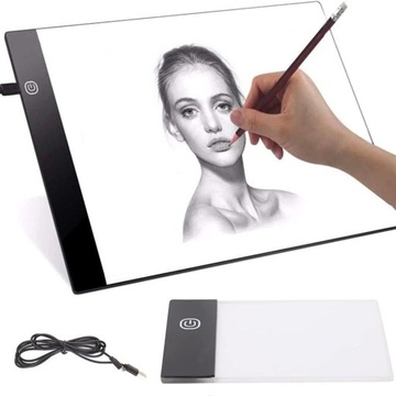 TABLET GRAFICZNY TABLICA DO RYSOWANIA DESKA KREŚLARSKA DO KOPIOWANIA A4