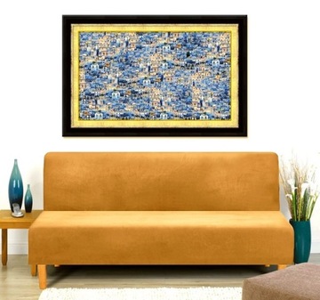 Крышка для диван-диван велюр премиум-бар. Гибкий 190-210 см