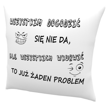 PODUSZKA ZE ŚMIESZNYM CYTATEM NA PREZENT