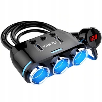 РАЗЪЕМ ПРИкуривателя 12В 24В USB 3.1A