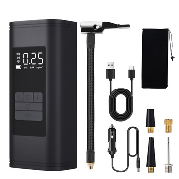 ELEKTRYCZNA POMPKA BEZPRZEWODOWA KOMPRESOR ROWER PRZENOŚNA ROWER AUTO Q7