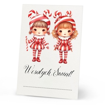 ПОДАРОЧНЫЕ ЭТИКЕТКИ праздники Новогодние бирки (10 шт.)