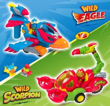 SUPERTHINGS Автомобиль Wild Eagle с фигуркой