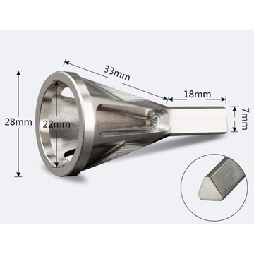 Metal external deburring tool