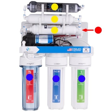 RO8 ОБРАТНЫЙ РЕДОКС-ОСМОС С НАСОСОМ ВЕРХНЕГО ИЗЛИВА