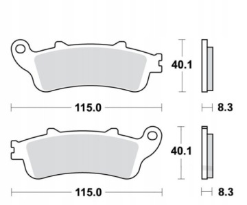 Honda GL 1800 Goldwing Front тормозные прокладки