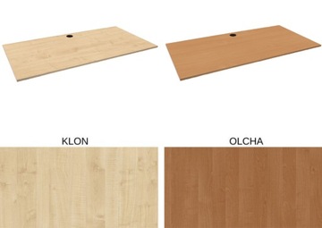 Blat do biurka stołu z przelotką na kable biurko płyta meblowa 120X60 wybór