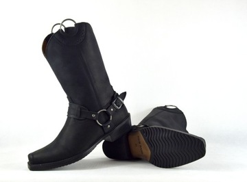 OFICERKI SKÓRZANE MĘSKIE MATOWE OBUWIE 139