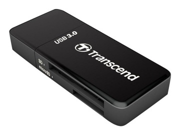 TRANSCEND TS-RDF5K Кардридер Transcend USB 3.1 Gen 1 SD/microSD черный