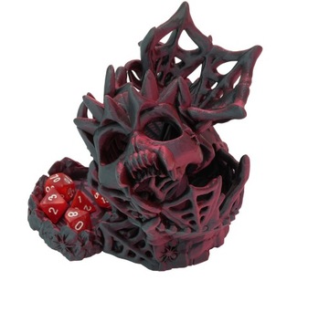 Średni koszmar - wieża do kości Cinderwing3D Nightmare Dice Tower Czerwony