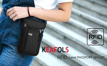 СУМКА ДЛЯ ПАСПОРТА СУМКА ДЛЯ ПУТЕШЕСТВИЯ ЧЕРНАЯ