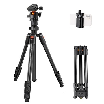 K&F Concept TRIPOD STATYW FOTOGRAFICZNY 160 CM UCHWYT NA TELEFON
