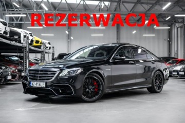 Mercedes Klasa S W222 Limuzyna wersja długa Facelifting AMG 4.0 AMG 63 S 612KM 2018 Mercedes S 63 AMG 26000 km! Bezwypadkowy.