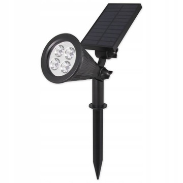 Lampa solarna wbijana czarny 39,5 cm 1 szt.
