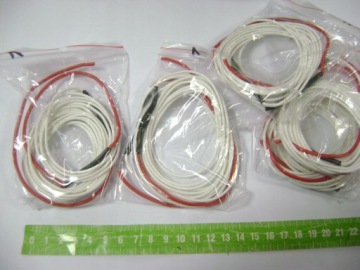 Гибкий нагревательный кабель катушка 12V 24W 3mb