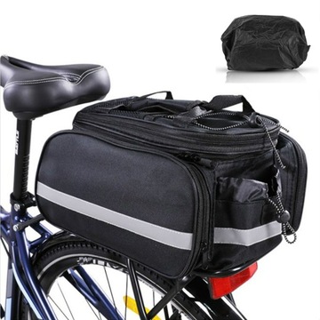 TORBA ROWEROWA POD SIODEŁKO KUFER POJEMNY 27L+ POKROWIEC